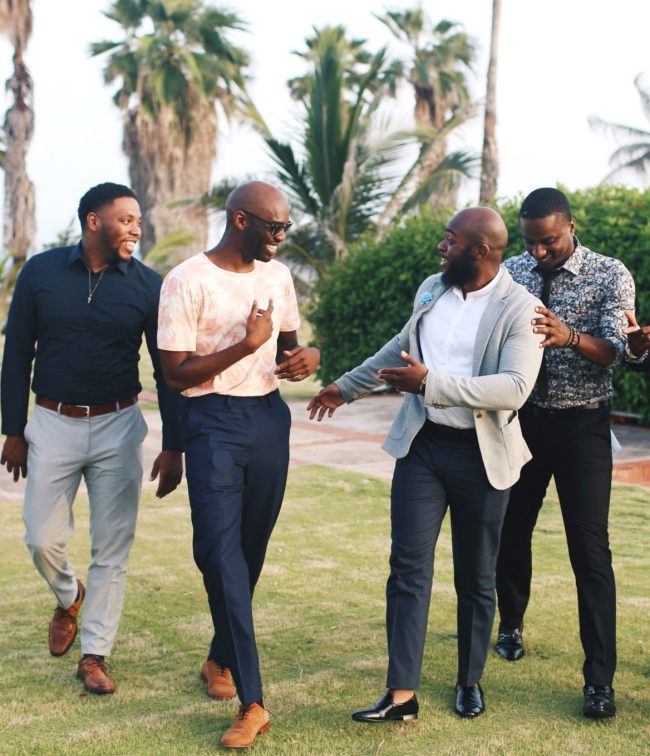 community-enjoying-facial-expression-black-men-walking-talking-cbcf-ALC-schedule-dinners-parties-receptions-2018-congressional-black-caucus-annual-legislative-conference
