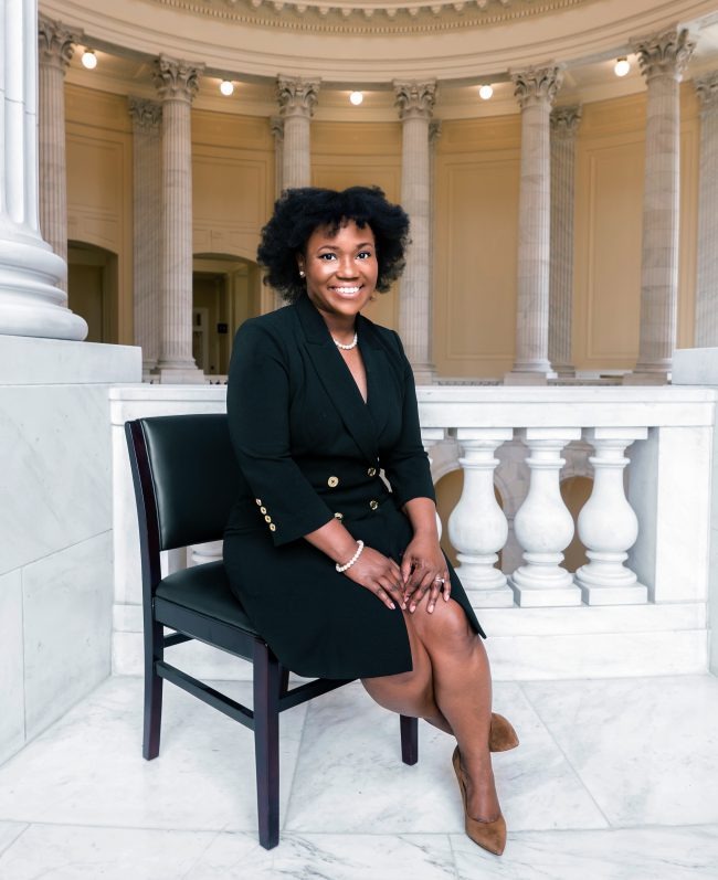 keenan-austin-reed-chief-of-staff-black-female-suit-dress-sitting-rotunda-capitol-hill-staffer