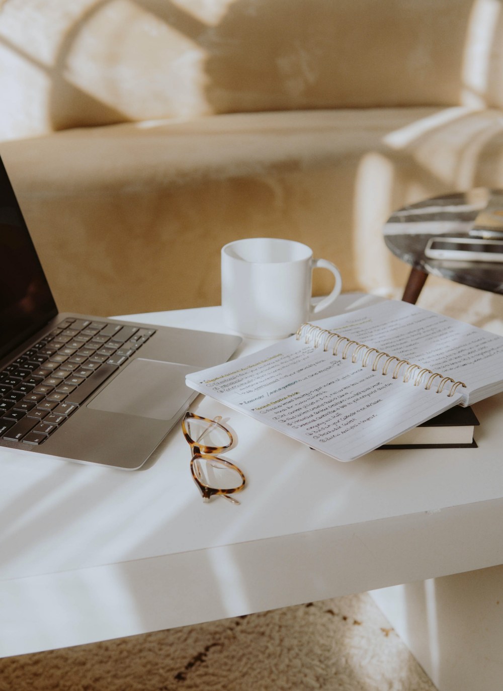 mathilde-langevin-resume-writing-service-review-laptop-table-glasses